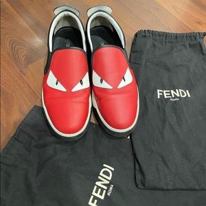 Fendi Monster Red Sneakers Men